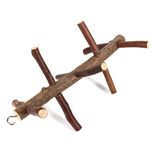 Haofy Holz Kleiner Vogelperch, Holzrinde Rotierende Leiter 10 Äste Springen Barschspielzeug für Wellensittich Shotet Cockatoo Cockatoo Conure Lovebird, Es Sieht aus Wie Echter Baum Haofy Holz Kleiner Vogelperch, Holzrinde Rotierende Leiter 10 Äste Springen Barschspielzeug für Wellensittich Shotet Cockatoo Cockatoo Conure Lovebird, Es Sieht aus Wie Echter Baum von Haofy