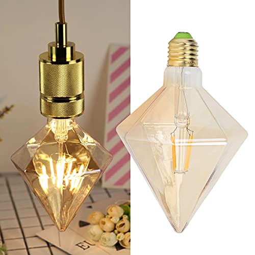 Haofy Intelligente Glühbirne, LED-Filament-Glühbirne Retro-Stil Pyramidenform 4W E27 Glühbirne für Zuhause Beleuchtung Warmes Licht von Haofy