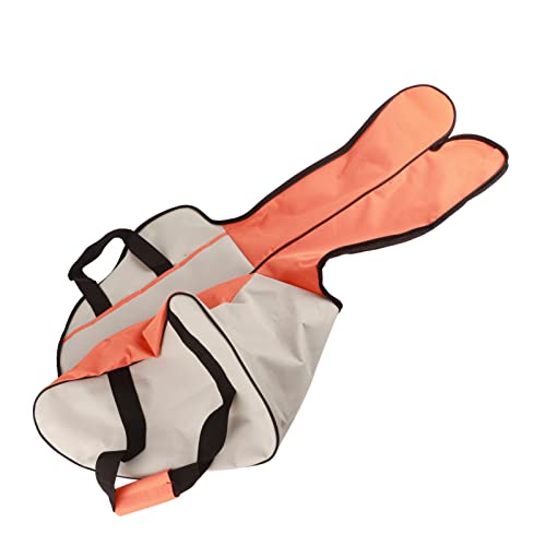 Haofy Kettensägenschutzbox Sturdes Oxford -Stoff -Tragtasche für Kettensägenlager und Transport (Orange und Weiß) von Haofy
