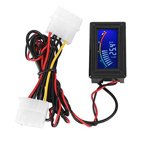 Digitaler Wasserkühler-Temperatursensor mit LCD-Display für 5V-24V Systeme. Einfache Installation durch Lüftersteckplatz-Anschluss. Präzise Temperaturmessung mit 100-cm-Sondendraht. Ideal für Flüssigk von Haofy