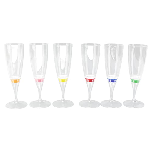 Haofy LED-Leuchtende Cocktailgläser, 6 Stück, Langlebig, Leuchtende Champagnergläser, Automatischer Schalter für die Bar von Haofy