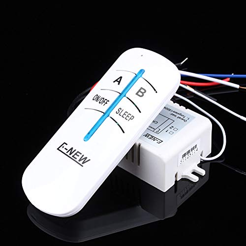 Haofy LED-Licht-Fernschalter, LED-Licht-Fernbedienung, 180‑240V 2-Wege-ON/Off-Mini-Dimmer-Schalter Drahtlos, für Einfarbige LED-Streifenlicht von Haofy