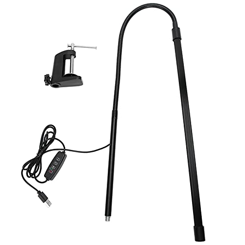 LED-Schreibtischlampe mit dimmbarer Helligkeit und 360° biegbarer Arm, USB-Anschluss für Nagelstudio, Tattoo-Studio, Büro, Lesen, Studieren LED-Schreibtischlampe mit dimmbarer Helligkeit und 360° biegbarer Arm, USB-Anschluss für Nagelstudio, Tattoo-Studio, Büro, Lesen, Studieren von Haofy
