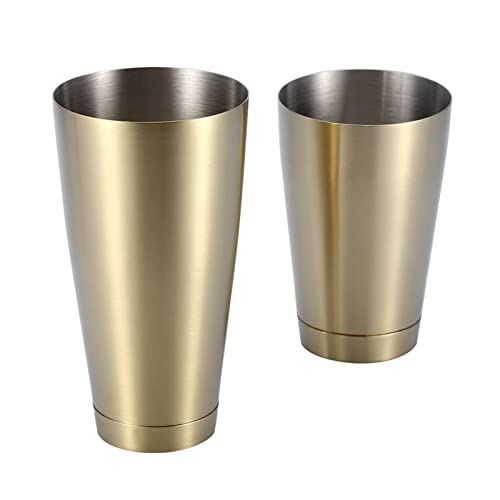 Haofy Langlebiger Edelstahl-Cocktailbecher-Shaker, Leicht zu Bedienendes Küchenwerkzeug für Bars und Partys (Titan) von Haofy