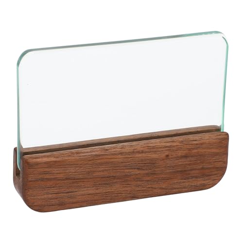 Haofy Ledercraft Glass Slicker Leder Burnisle Tool Lederpolitur mit Temperiertem Glas und Walnussgriff für Manuelles Lederkratzer Glänzender Finish von Haofy
