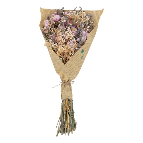 Haofy Luftgetrocknete Blumenstrauß, Lavendel und Babybreath, Blumendekor, Haus und Feierliche Arrangement, 16 X 45 cm von Haofy