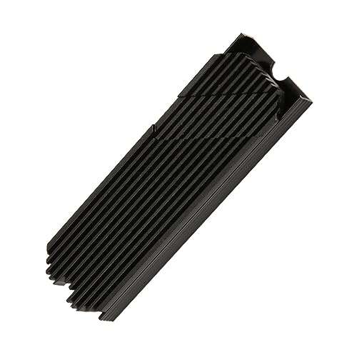 Haofy M.2 NVMe Kühlkörper, Aluminiumlegierung, Einfache, 45 Grad Geneigt, 2280 SSD Kühlkörper, Eloxiert, 3 Wärmeleitpads mit Schrauben für Computer (Schwarz) von Haofy