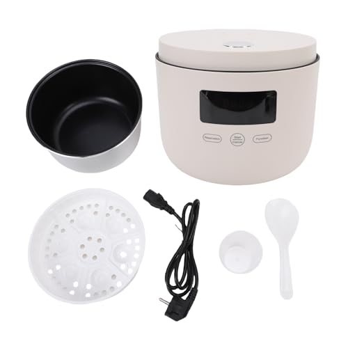 Haofy Mini -Reiskocher 500W 3L Edelstahl Nicht -STICK -Schüssel mit Intelligentem Menü Multifunktionaler Elektrischer Topf für Kleine Familien Singles Schlafsäle Büros (EU-Stecker) von Haofy