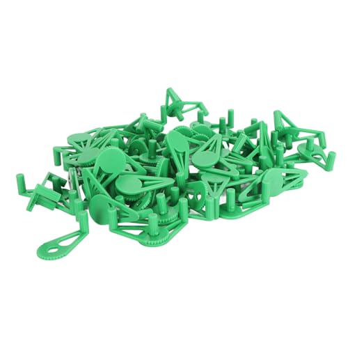 Haofy Pflanzenstamm -Trainingsclips 360 Grad Einstellbare Wiederverwendbare Plastikanlagen -Zweig Bieger für Gärtneren 50 Prozent (Green) von Haofy