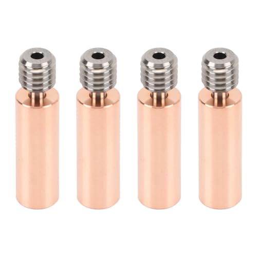Haofy Professioneller 3D -Drucker All Metal Heatbreak Upgraded Alloy & Copper Throat Rohr Ersatzkit, 4PCS 3D -Druckerzubehör (#2) von Haofy