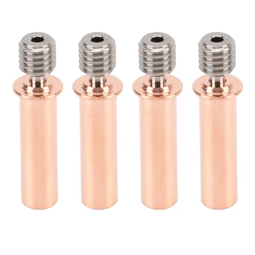 Haofy Professioneller 3D -Drucker All Metal Heatbreak Upgraded Alloy & Copper Throat Rohr Ersatzkit, 4PCS 3D -Druckerzubehör (#3) von Haofy