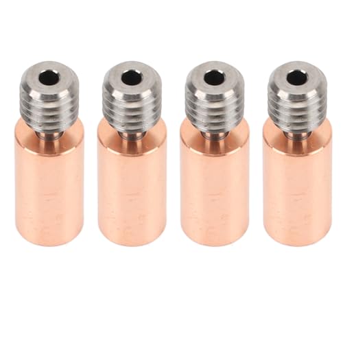 Haofy Professioneller 3D -Drucker All Metal Heatbreak Upgraded Alloy & Copper Throat Rohr Ersatzkit, 4PCS 3D -Druckerzubehör (#4) von Haofy
