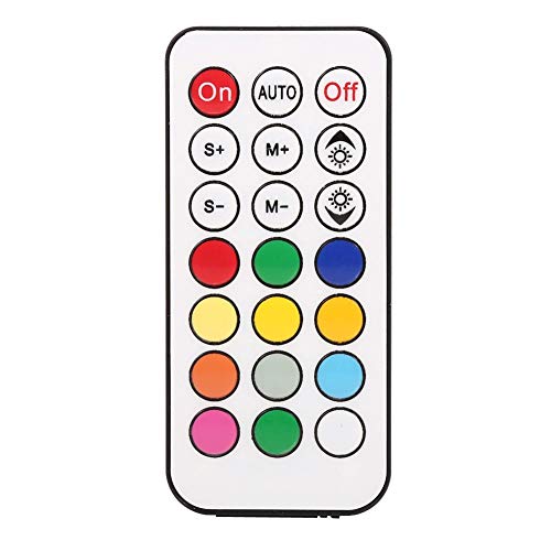Haofy RGB-LED-Controller, Drahtloser Fernbedienungs-Dimmer für LED-Streifen, Mini 21 Tasten IR-Fernbedienung für WS2811 WS2812B LED-Streifen-Lichter DC 5-24V(12V) von Haofy