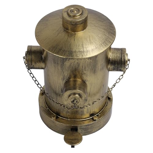 Haofy Retro Fire Hydront -Rute mit Innenwürfel, Klassisches Vintage -Design für Haushalt oder Bürodekoration (Gold) von Haofy