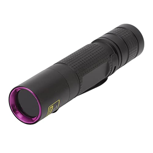 Haofy Schwarzlicht-Taschenlampe, Schwarz Gefilterte Optische Linse, Schwarzlicht-Stift, 365 Nm, Kratzfest, für Schmuck für Geld von Haofy