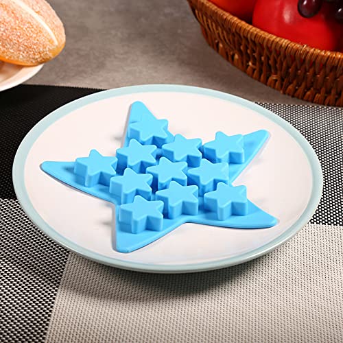 Haofy Silikon Eiswürfel Tray, 1 x Fünf-Sterne-Form Cool Silikon Eiswürfel Tablett Freeze Maker Werkzeuge Silikon Eiswürfel Tablett für Bar Party (Grasgrün) von Haofy