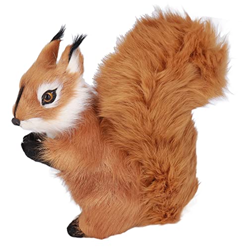 Haofy Simulation Eichhörnchen, Mini Eichhörnchen Spielzeug Große Niedliche Lebensechte Simulation Eichhörnchen Basteln Dekorationen für Desktop Taschendekoration von Haofy