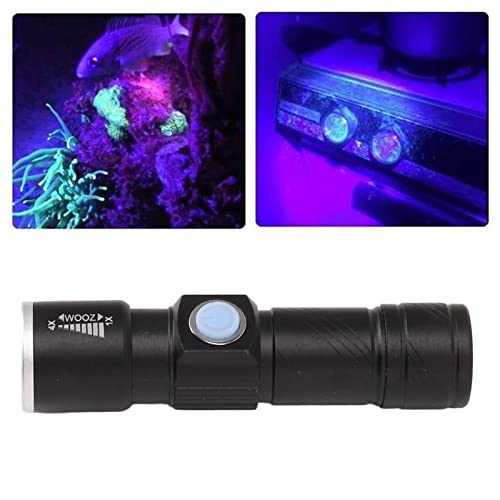 Haofy -Taschenlampe, USB-395-nm-LED-Ultraviolett-Schwarzlichtdetektor Zur Erkennung von Fluoreszierenden Mitteln Jade-Identifikation von Haofy