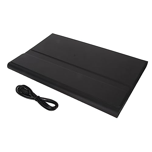 Haofy Tastatur, Automatische Aktivierung, Abnehmbare, Präzise Aussparungen, Stifthalter, Magnetische Tablet-Tastatur mit Pad und Tablet-Hülle (Schwarz) von Haofy