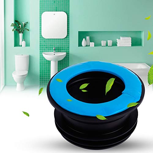 Haofy Toilettenrohrdichtung, Toiletten-Gummiring, haltbarer Kunststoff für Heimhotel von Haofy