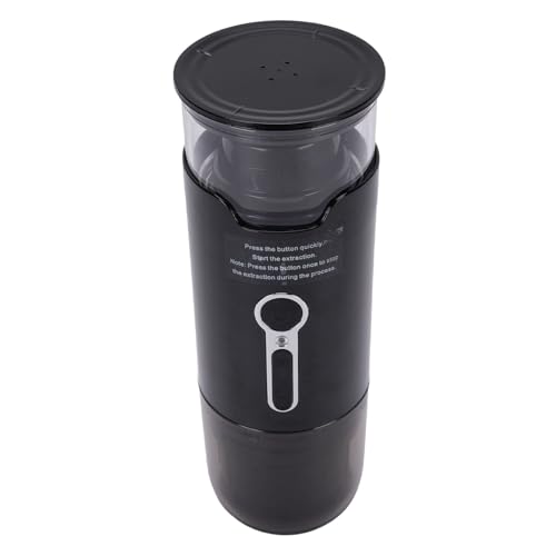 Haofy Tragbare Automatische Kaffeemaschine mit Schnurloser Heizung, 15 -bar -Druck, für Reisen, Wandern, Camping, Outdoor.comPatible mit Gemahlenem Kaffee, Kapseln, Kapseln von Haofy