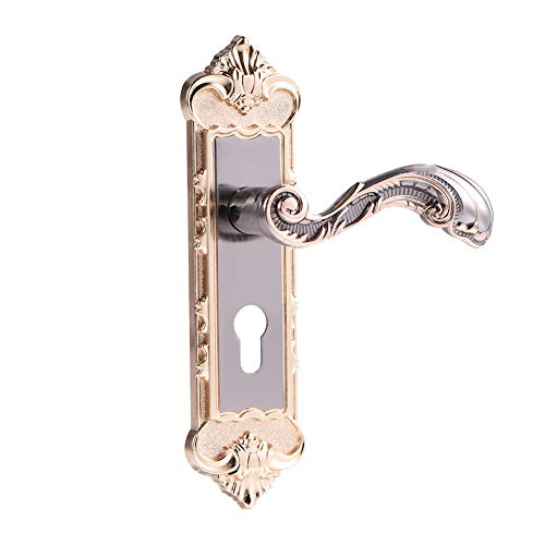 Haofy Türschloss Set Vintage Europäischen Stil Zimmertürgriff Aluminiumlegierung Innentürschloss mit Schlüsseln und Zubehör Antike Türgriffe Hebelschloss Haofy Türschloss Set Vintage Europäischen Stil Zimmertürgriff Aluminiumlegierung Innentürschloss mit Schlüsseln und Zubehör Antike Türgriffe Hebelschloss von Haofy