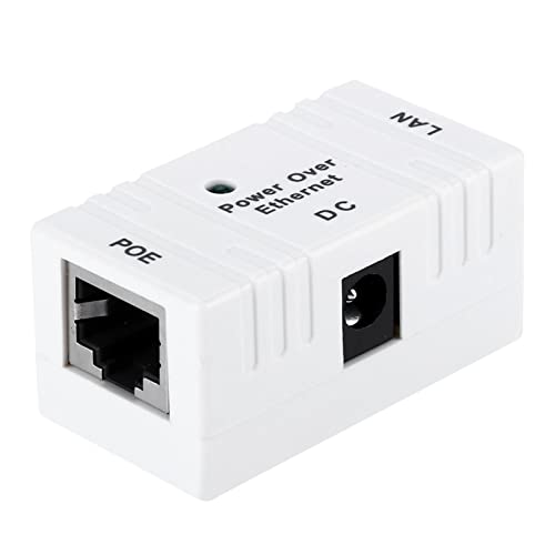 Haofy Universal Poe Injector Splitter RJ45 -Steckeradapter - Einfaches Wandmontage Design für eine Effektive Stromübertragung (White) von Haofy
