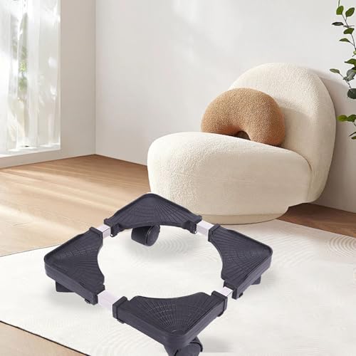 Haofy Verstellbare Halterung für Blumentöpfe, langlebig, für den Innenbereich im offenen Garten, aus Kunststoff (schwarz) von Haofy