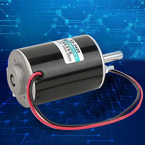 Haofy XD-3420 12/24V 30W Permanent Magnet DC-Motor mit einstellbarer Geschwindigkeit für Roboter, Hohe Torsion, Kupferdrahtstator (12V3000 Rev) von Haofy
