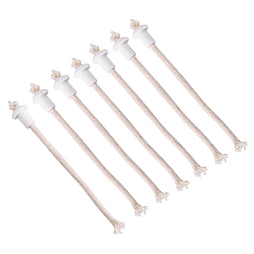 Lamp Wick, 7Pcs 185mm / 7.3in Keramik Halter Fackel Weinflasche Öl Kerze Lampe Glasfaser hitzebeständig Kerosin Wicks White von Haofy Lamp Wick, 7Pcs 185mm / 7.3in Keramik Halter Fackel Weinflasche Öl Kerze Lampe Glasfaser hitzebeständig Kerosin Wicks White von Haofy von Haofy