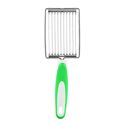 Haofy Luncheon Fleischschneider, Fleischschneider aus Edelstahl in Dosen Küche Pragmatischer Tomatenkäse Gekochtes Ei Spam Schneidwerkzeuge für den täglichen Gebrauch(Grün) von Haofy