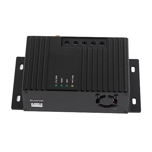 MPPT-Solarladegerät-Controller, Dual-Akku-Aufladung Verschleißfester 12-V-Solarladegerät-Controller Smart Display Aluminiumlegierungsgehäuse für Wohnmobile (MPPT5025A DOPPELT (25A)) von Haofy