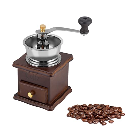 Manuelle Kaffeemühle, Haofy Handkurbel Kaffeemaschine mit Holzgriff und Schublade, Vintage und Einstellbare, Mini Tragbar HandKaffeemühle Gratmühle für Reisen Camping Heim Büro Dekoration Manuelle Kaffeemühle, Haofy Handkurbel Kaffeemaschine mit Holzgriff und Schublade, Vintage und Einstellbare, Mini Tragbar HandKaffeemühle Gratmühle für Reisen Camping Heim Büro Dekoration von Haofy