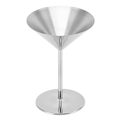 Martini-Gläser, Edelstahl, Martini-Glas, Metall, Cocktailgläser, Unzerbrechlicher Kelch für die Hausbar, Silber Martini-Gläser, Edelstahl, Martini-Glas, Metall, Cocktailgläser, Unzerbrechlicher Kelch für die Hausbar, Silber von Haofy