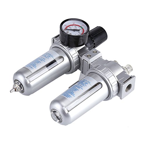 SFC300 3/8 '' Luftdruckregler Manometer, Luftkompressor Filterregler Wasserabscheider Separator Werkzeug von Haofy
