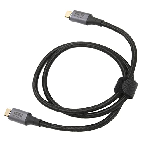 Type-C Verlängerungskabel, Hochgeschwindigkeits-Übertragung 40Gbps PD100W Schnellladung HD 8K 60HZ Hohe Effizienz Space Grau USB 4.0 Kabel für Handys (80cm) von Haofy