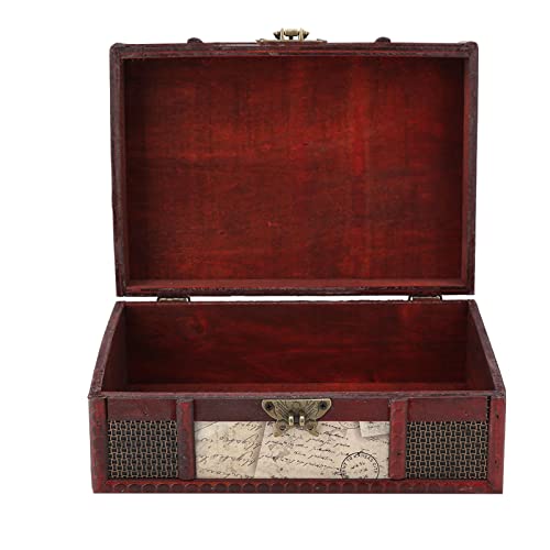 Vintage Holz Memory Box Small Book Jewelry State Box Organizer für Home Office Decor (#1) (#2) (#3) von Haofy