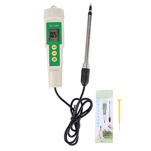 Ymiko 3 in 1 Soil Nutrient Tester, Bodenmessgerät Pflanzen, EC Tester, TDS Tester, CF Tester, EC Bodenmessgerät für Gartenrasen Landwirtschaftliche Gartenpflanzung von Haofy