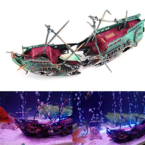 Haokaini Schiffswrack Aquarium Ornament Aquarium Dekor Piratenschiff Fischerboot Versteckt Höhle Aquarium Segelboot Landschaft Dekor Luftpumpe Angetrieben Aktion Dekor Haokaini Schiffswrack Aquarium Ornament Aquarium Dekor Piratenschiff Fischerboot Versteckt Höhle Aquarium Segelboot Landschaft Dekor Luftpumpe Angetrieben Aktion Dekor von Haokaini