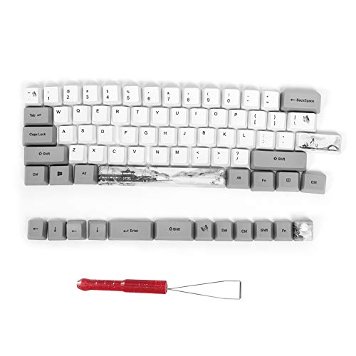 Haokaini Tastenkappen Farbsublimation Pbt Keyset 73 Tastenkappe mit Tastatur-Hintergrundbeleuchtungstastatur für Mechanische Tastatur-Pokertasten von Haokaini