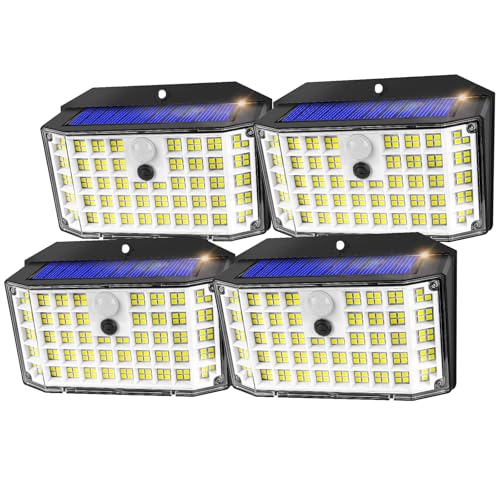 4 Stück Solarlampen Für Außen - Outdoor Garten 2000LM IP65 270° 3 Modi Solarleuchten Für Außen mit Bewegungsmelder solarleuchten solarlampen solar lampe outdoor led solarleuchten für aussen solarlampe 4 Stück Solarlampen Für Außen - Outdoor Garten 2000LM IP65 270° 3 Modi Solarleuchten Für Außen mit Bewegungsmelder solarleuchten solarlampen solar lampe outdoor led solarleuchten für aussen solarlampe von Haokiang