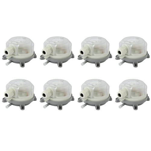 Haopeuk 8 x Luftdifferenzdruckschalter 50–500 Pa verstellbarer Mikrodruck-Luftschalter Haopeuk 8 x Luftdifferenzdruckschalter 50–500 Pa verstellbarer Mikrodruck-Luftschalter von Haopeuk