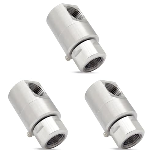 Haopeuk Schlauchtrommel 5024-Ni-AL FXF, robuste Stahl-Schlauchtrommel, Drehgelenk mit Fettverschraubung, 1,27 cm, 3 Stück von Haopeuk