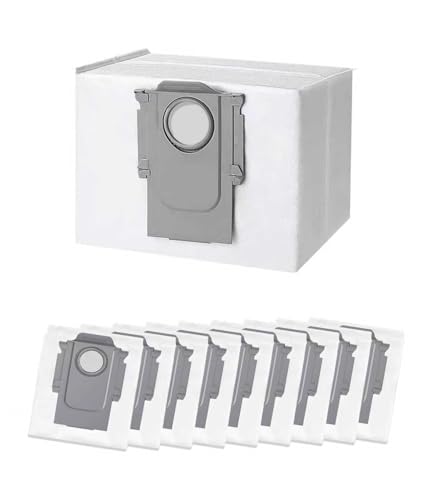 10 Stück Staubbeutel für Roborock für Roborock S8+/ S8 Pro Ultra/ S7 MaxV Ultra/ S7 Pro Ultra/ Q7+/ Q7 Max+/ Q8 Max+/ Q5 Pro+, Ersatzbeutel Zubehörset von Haoruifu