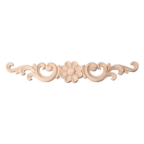Haorw Holz Ornament Blumen Schnitzerei Verzierung Schrank Möbel Ecke von Haorw