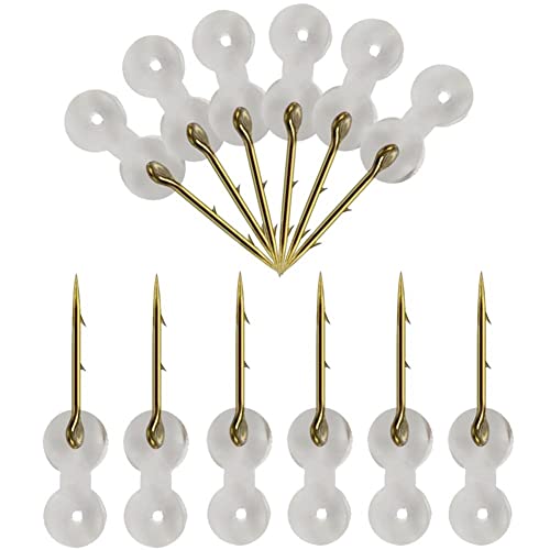 12 Stücke Metall Köder Spike Karpfen Angelzubehör Köder Sting Boilies Pin Klarem Gummi Corn Ronnie Haar Rig Carp Feeder Tackle von Haowul