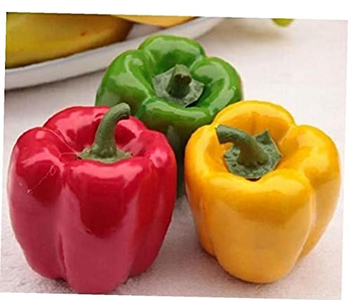 3pcs Künstliche Paprika Zur Dekoration Für Lebensechte Simulation Heißer Chili Super Realistisch Gefälschte Gemüse Rot Gelbgrüne Pfeffer Für Heimküchen Restaurant Dekor Foto Requisiten von Haowul