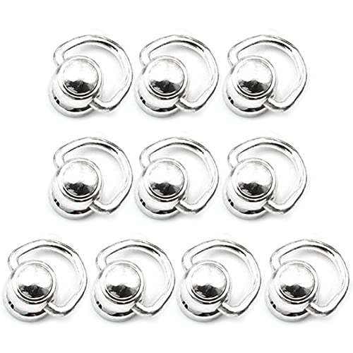 Haowul 10 Stcs Metallkugel Stollen Ledernieten D Ring 360 Grad Rotationskugel Nach Kopfknöpfen Für DIY Leder Brieftasche Gurte Handtasche von Haowul