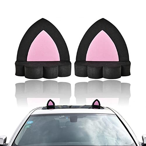 Haowul Autodachdekoration Schöne Katzenohren Autodach Aufkleber Aufkleber Dekoration Dekoration Für Autowagen SUV von Haowul