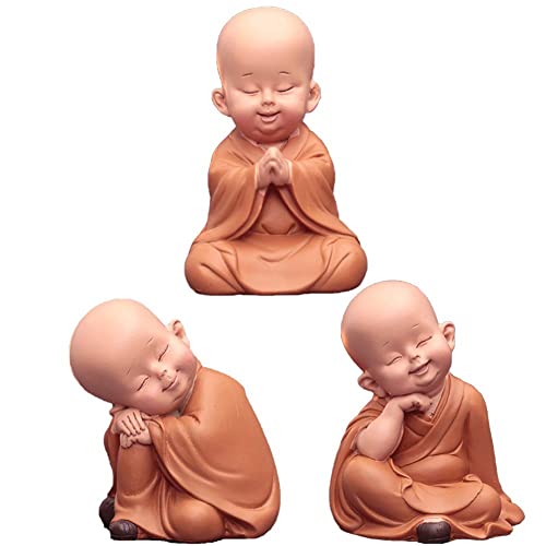 Haowul Kleine Mönch Figuren Harz Crafts Desk Miniaturen Dekoration Ornamente Accessoires Home Decor Monk Home Dekoration von Haowul